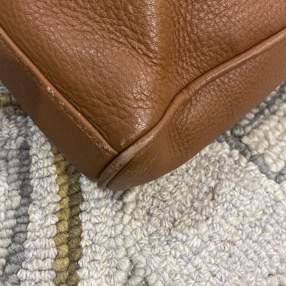 π Vince camuto tan dark rum leather medium shoulder bag π - Picture 10 of 17